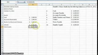 Create a simple Balance Sheet