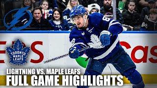 Tampa Bay Lightning vs. Toronto Maple Leafs | Full Game Highlights | ESPN NHL