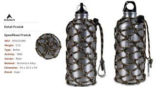 BOTOL MINUM EIGER CAMPERS PARACORD SIL || BOTOL MINUMAN 600ML || 910005499