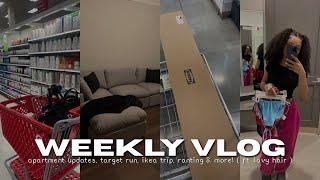 WEEKLY VLOG | apartment updates, target haul, ikea run, working + more!