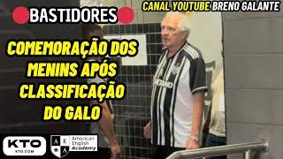 BASTIDORES - COMEMORAÇÃO DOS MENINS APÓS CLASSIFICAÇÃO DO GALO