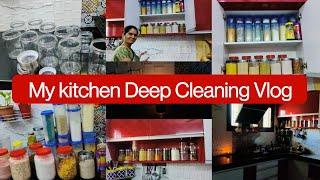 Kitchen Deep cleaning vlog ll kitchen grocery vlog ll organization vlog  @maaintiharivillu