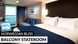 Norwegian Bliss | Balcony Stateroom Full Walkthrough Tour & Review 4K | Category BA, BB, BF, BX