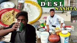 Desi Breakfast in Faisalabad | Pakistan Street Food | FIZ