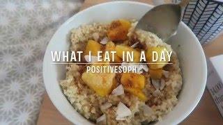WHAT I EAT IN A DAY #1 || VEGAN, HEALTHY + SIMPLE BURGER RECIPE