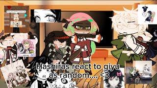 Hashiras react to giyu as random tiktoks !!!