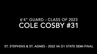 Cole Cosby SSSAS #31 2022 Game Film