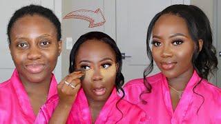 FINALLY... MY GO TO MAKEUP LOOK (Soft Glam Makeup) + HAIR | GRWM ft.  WowAfrican