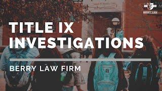 What Happens During a Title IX Investigation? | Nebraska Defense Lawyers