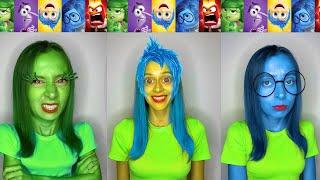 Inside Out Cartoon Challenge Characters In Real Life | #Shorts by Anna Kova