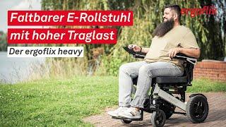 ergoflix heavy – faltbarer E-Rollstuhl mit hoher Traglast