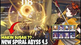 Ngeri Line Up Monster Barunya  New Spiral Abyss | Genshin Impact 4.5 Blessing isi di Ditusi