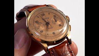 How would good watch look after 80 years? Let's see..  18k Gold BREITLING Chronograph from the 1940+