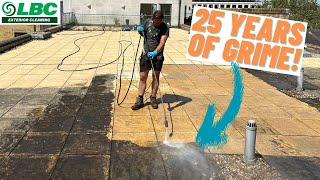 25 Years of Dirt! Insane Roof Terrace Transformation | Pressure Washing at Chelsea Gate Apartments