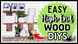 CREATE Easy High-End WOOD CRAFTS & DECOR IDEAS Using CHEAP or FREE Wood! You Can GIFT or SELL Too!