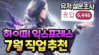 로스트아크 '하이퍼 익스프레스' 직업 추천 설문조사 결과 【2021 7월 직업 추천】