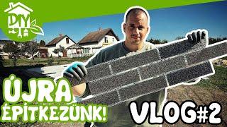 Újra építkezünk! Vlog #2 (2K) | Green Cottage DIY