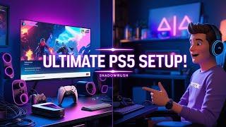 "Ultimate PS5 Gaming Setup 2025 – Dream Console Setup Transformation!" #shadowrush