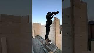Building a cabin #cabinbuild #cabinhome #construction #diy