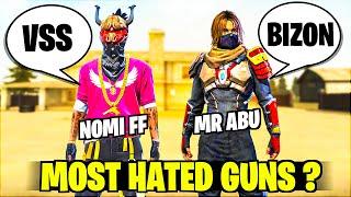 I Found my 1 Year Old Free Fire gameplay with MR ABU, But Most Hated Guns 