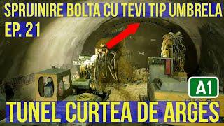 TUNEL Curtea de Arges Ep. 21 Sprijinire bolta cu tevi tip Umbrela | NATM Porr | Raducu P Drum