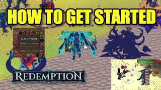 Redemption RSPS: *Starter Guide 2024* How to get Started on this Unique Custom RSPS! +30b G/A