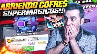 ABRIENDO COFRES SUPERMAGICOS + SORTEO!! | A POR MAGOS ELECTRICOS | Clash Royale | Rubinho vlc