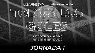 Todos los Goles - Jornada 1 | LIGA BBVA MX | Apertura 2022