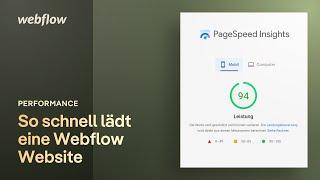 So schnell lädt eine Webflow Website – Google Pagespeed optimieren