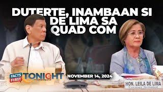 Duterte napikon kay De Lima