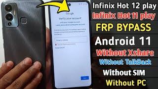 Infinix Hot 12 Play (X6816) Frp Bypass Android 11 2024 Without PC | Without TalkBack | Without SIM