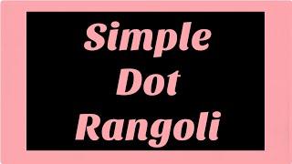 Simple Dot Rangoli / ರಂಗೋಲಿ