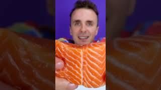 MANGIO SALMONE SASHIMI ASMR - #Shorts