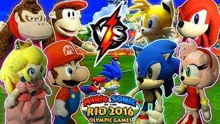 ABM: Mario Gangs Vs Sonic Gangs !! Duel Rugby Sevens !! FOOTBALL!! Gameplay Match !! HD