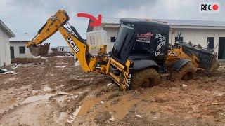 JCB 4CX İLE ÇAMURA SAPLANDIM ALTYAPI | I GOT STUCK IN THE MUD WITH JCB BACKHOE LOADER INFRASTRUCTURE