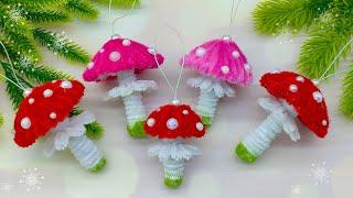  Mushrooms/Toadstools on the Christmas Tree  Christmas Decorations for X-mas Tree