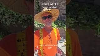 Fakerock Video Word 4 the Day "Appreciate"!  #fauxrock #fakerock davehenderson.podia.com