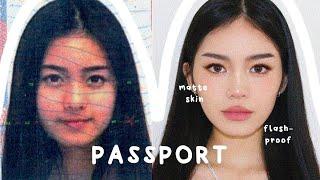 PERFECT PASSPORT MAKEUP TUTORIAL  (flash-proof)