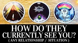 PICK A CARD ️ HOW DO THEY CURRENTLY SEE YOU?  WHAT THEY TRULY THINK OF ME? ️  Tarot Reading 