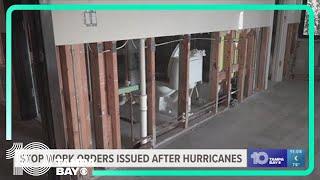 Stop Work Orders issued for Tampa Bay area residents during hurricane recovery