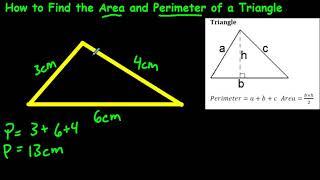 How to Find the Area and Perimeter of a Triangle