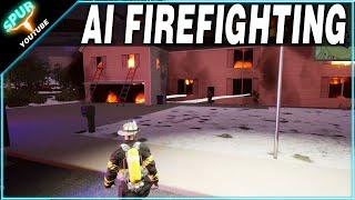 My AI Firefighters Take on Large House Fire