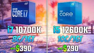 INTEL i7-10700K vs i5-12600K | Test in 5 Games | 1440p