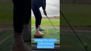 Bank the right foot - Wedge Pro Action #follow #golf #subscribe #golftips