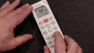 LG Ductless Remote Control Tutorial