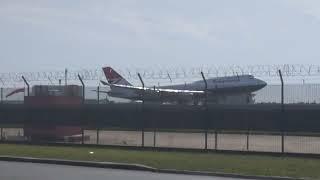 British Airways Negus Boeing 747-400 Landing At Heathrow Airport