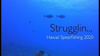 Struggling a Lil Bit  | Hawaii Spearfishing 2020