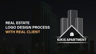 Real Estate Logo Design Process with Real Client | Adobe Illustrator Tutorial