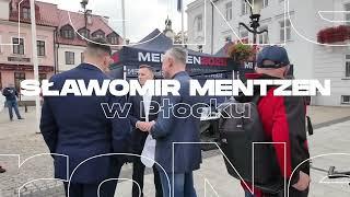 Sławomir Mentzen i Ewa Zajączkowska-Hernik w Płocku