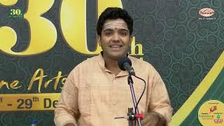 Bharath Narayan (Vocal) – Mudhra’s 30th Fine Arts Festival